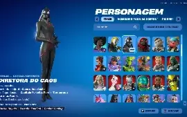 Vendo conta de Fortnite con skins de Passe de Batalha, 