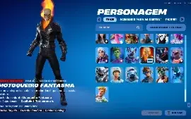 Vendo conta de Fortnite con skins de Passe de Batalha, 