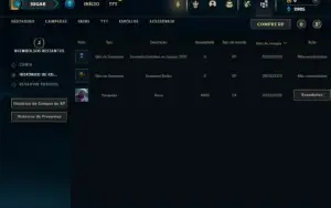 Unranked com 35 Champs e 3 Skins ( Ex Esmeralda )