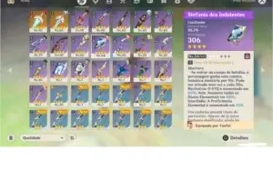 AR52 HUTAO DILUC VENTI QIQI com mais 40 Primogens