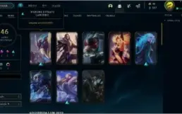 Vendo conta no LOL, OURO 4 (EX PLATINA) COM 46 SKINS