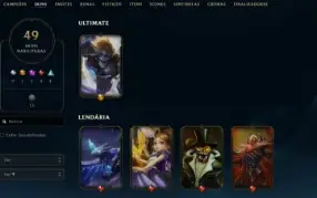Conta League of Legends Full Acesso - 83 Champs e 49 Skins
