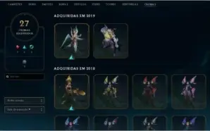 Conta League Of Legends, 739 skins