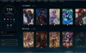 Conta League Of Legends, 739 skins