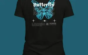 Camisa poliéster/ dry fit Estampa butterfly