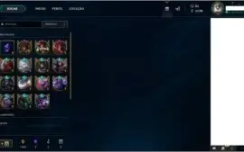 CONTA GOLD V COM BORDA 97 CHAMPS 39 SKINS GRAVES VITORIOSO