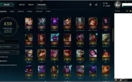 CONTA GOLD V COM BORDA 97 CHAMPS 39 SKINS GRAVES VITORIOSO