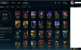 CONTA GOLD V COM BORDA 97 CHAMPS 39 SKINS GRAVES VITORIOSO