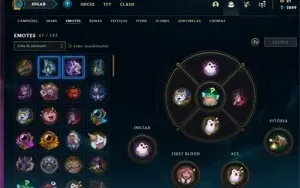 Conta antiga gold , 105 skins diamante nas outras seasons!!