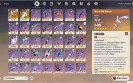 Conta Ar56, Eula + Ganyu + HuTao as 3 Melhores DPS do game.