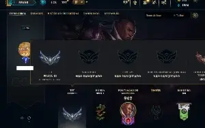 Unranked com TODOS os champs e 512 Skins ( Nivel 786 )