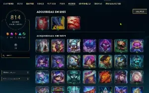 Conta League of legends - +-1600 skins