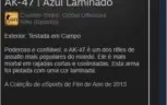 AK-47|Azul laminado com adesivo TITAN Cologne 2014