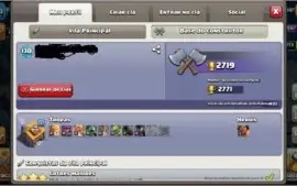 clash of clans cv10 semi full mais conta clash royale