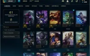 Conta Platina 4 com 7 Skins e 26 Champs