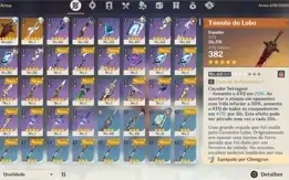 AR35-Kazuha+Childe+Qiqi+ Tumulo do Lobo + Falcão