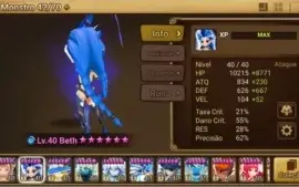 Conta summoners wars, 28 6* estrela, 7 nat 5* com homunculus