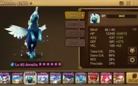 Conta summoners wars, 28 6* estrela, 7 nat 5* com homunculus