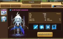 Conta summoners wars, 28 6* estrela, 7 nat 5* com homunculus