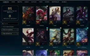 Conta lol Platina 1 com mmr d1/d2 75% de Win rate