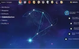 AR50 Diluc + 2Tartaglia + Qiqi + Vários 4 Estrelas