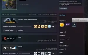 CONTA PRIME CSGO 6 MEDALHAS