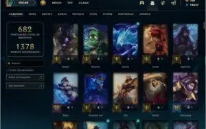 Vendo conta league of legends 297 sinks,  7 skins vitoriosas