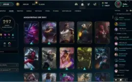 Vendo conta league of legends 297 sinks,  7 skins vitoriosas