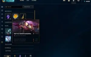 SMURF UNRANKED COM KATARINA RAINHA DE BATALHA E 60K DE EA!