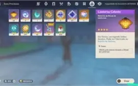 conta upada genshin AR55, 6 personagens 5* e 3 armas 5*
