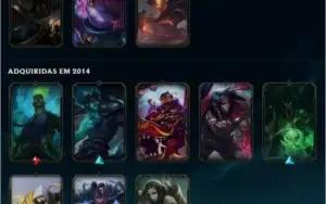 Conta league of legends platina 1 83 skins
