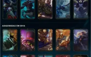 Conta league of legends platina 1 83 skins