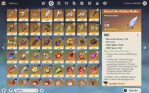 Ar55✨Raiden Hu Tao Yelan Wanderer Cyno Nilou + 5 Armas T5✨