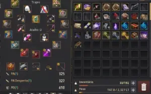 Conta Black desert 740gs anel comerciante
