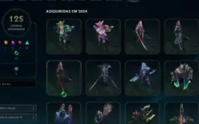 Conta lol + conta valorant muitas skins em ambos lvl 1190