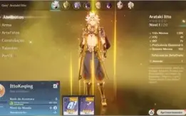Conta Genshin Impact AR 5 com Arataki Itto + Keqing