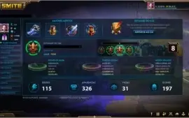 Conta Smite 22.800+ GEMAS E Muita SKIN