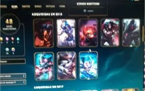 Vendo conta de league of legends platina 3