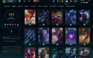 Unranked com TODOS os Champs e 184 Skins ( MONO ADC )