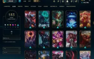 Unranked com TODOS os Champs e 184 Skins ( MONO ADC )