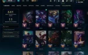 Unranked com TODOS os Champs e 184 Skins ( MONO ADC )