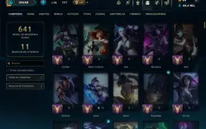 Unranked com TODOS os Champs e 184 Skins ( MONO ADC )