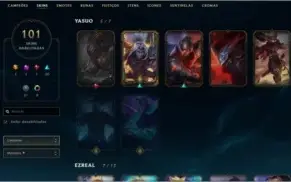conta LoL ouro I s9