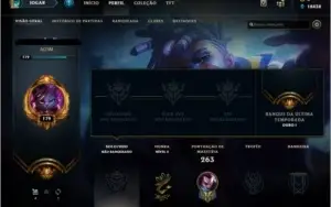 conta LoL ouro I s9