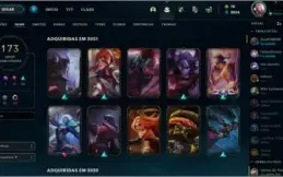 Conta League of Legends full skin