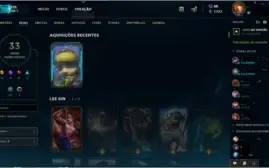 CONTA COM BORDA OURO 1 - VARIAS SKINS VITORIOSAS