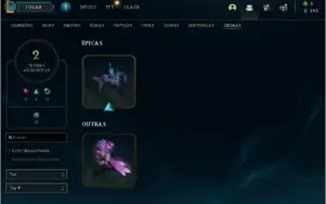 CONTA LEAGUE OF LEGENDS NV 268 COM 124 CAMPEOES