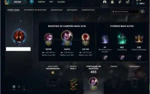 Conta Unranked com 98 Skins e 107 Champs