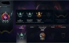 Conta Platina lv.300 156 Skins maioria épica lendária