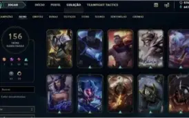 Conta Platina lv.300 156 Skins maioria épica lendária